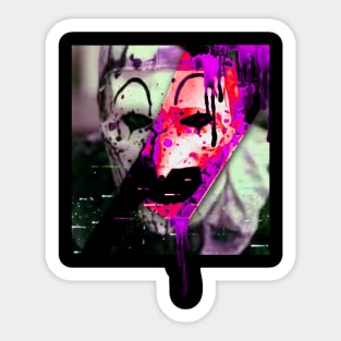 Scary Spooky Art The Clown Sticker